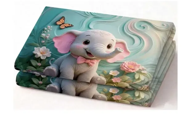 Teal_Elephant_Floral_Print_Bedsheet_Set