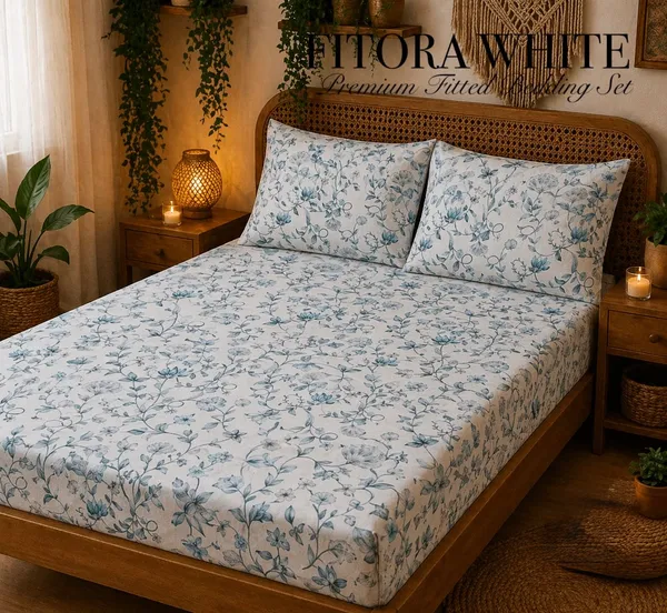 Cotton_Floral_Print_Double_Bedsheet_Set