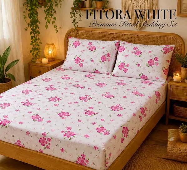Cotton_Floral_Print_Double_Bedsheet_Set