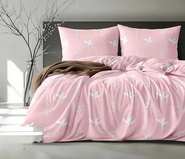 Pink_Floral_Print_Flat_Bedsheet