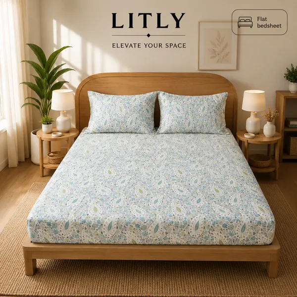 Pastel_Paisley_Print_Flat_Bedsheet