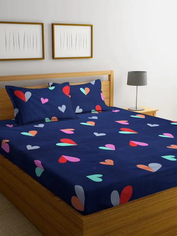 220_TC_Cotton_Blend_Bedsheet_|_Double_Size_Flat_Bedsheet_|_2_Pillow_Covers