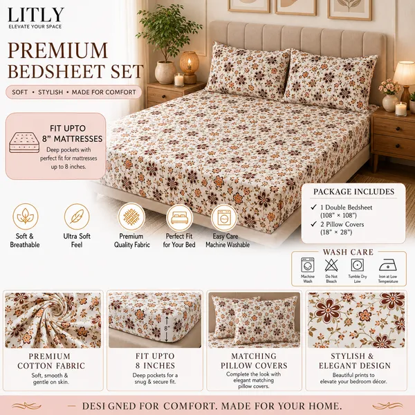 Floral_Print_Fitted_Bedding_Set