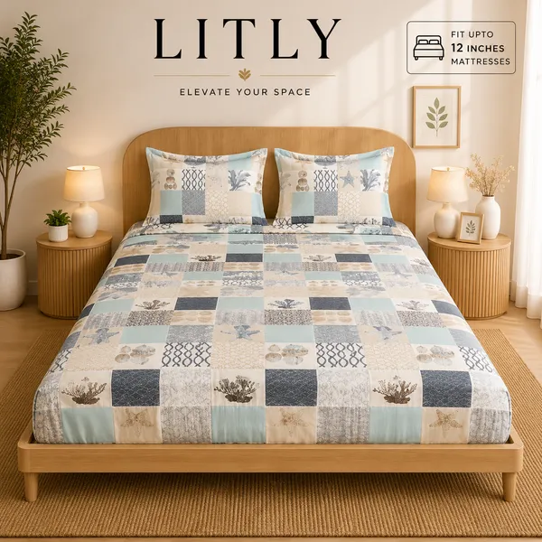 Patchwork_Printed_King_Size_Bedsheet