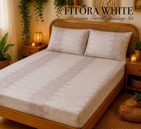 Cotton_Fitted_Geometric_Print_Double_Bedsheet_Set