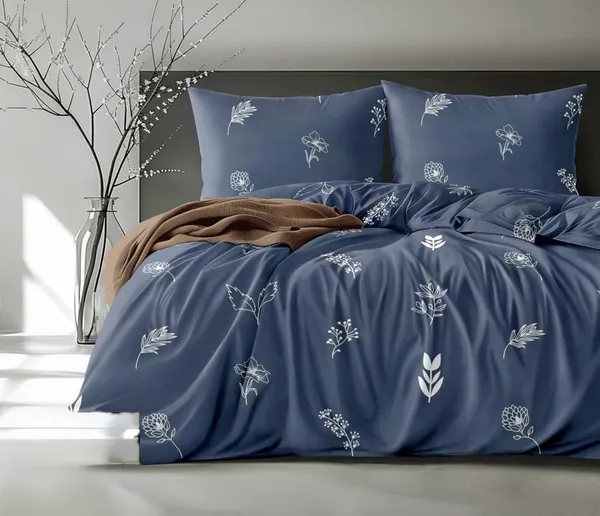 Blue_Botanical_Print_Flat_Bedsheet