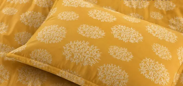 Mustard_Floral_Print_Flat_Bedsheet