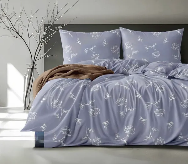 Lavender_Floral_Print_Flat_Bedsheet_Set