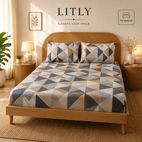 Geometric_Pattern_Flat_Bedsheet_Set