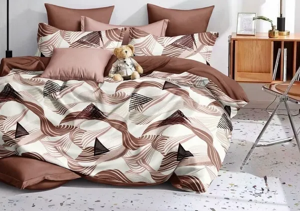 LITLY_Abstract_Geometric_Print_Flat_Bedsheet