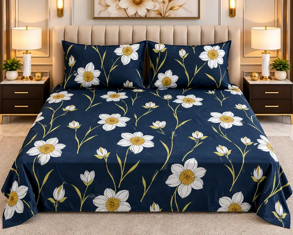 220_TC_Cotton_Blend_Bedsheet_|_Double_Size_Flat_Bedsheet_|_2_Pillow_Covers