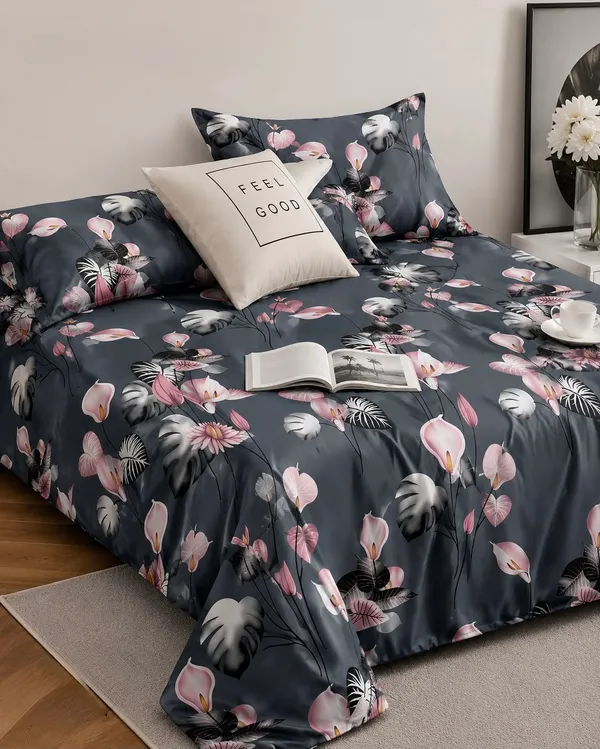 Dark_Floral_Print_Bedding_Set