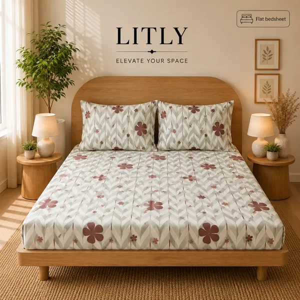 Floral_Print_Flat_Bedsheet