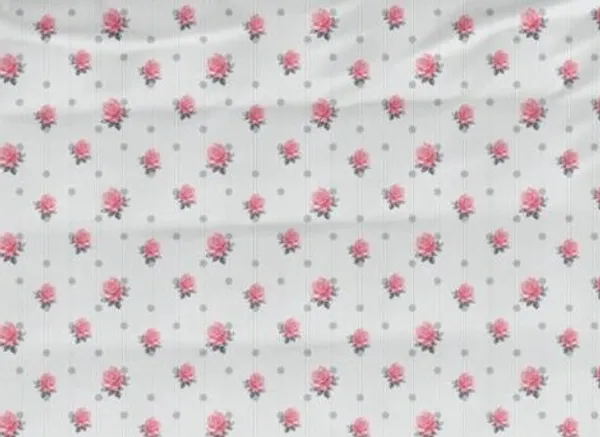 White_Floral_Print_Flat_Bedsheet