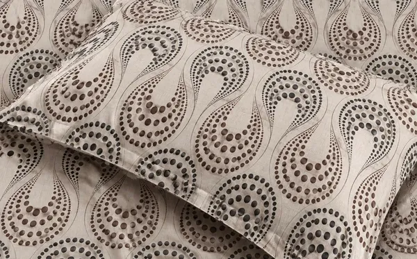 Beige_Paisley_Print_Flat_Bedsheet