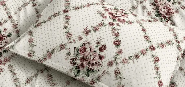 Floral_Lattice_Print_Flat_Bedsheet