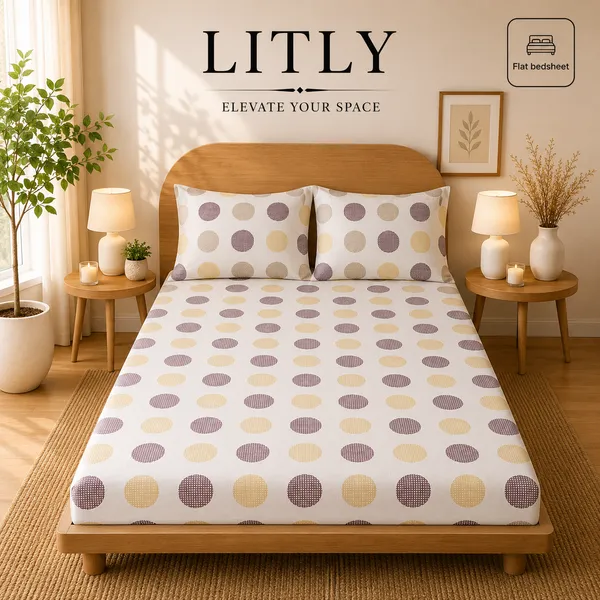 Printed_Polka_Dot_Flat_Bedsheet