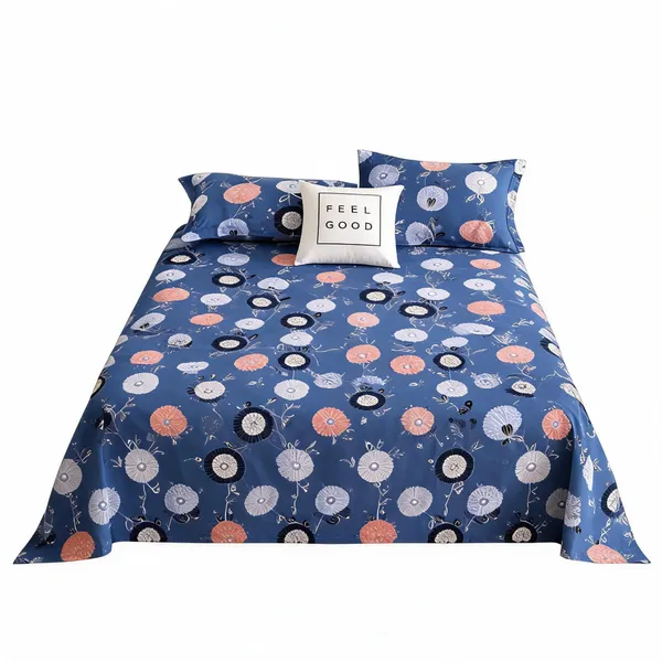 Blue_Cotton_Floral_Print_King_Size_Bedsheet_Set