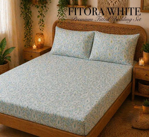 Cotton_Floral_Print_Double_Bedsheet_Set_With_Pillow_Covers