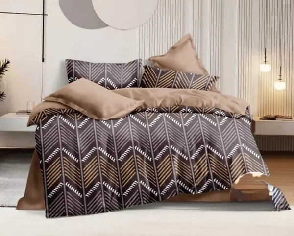 Brown_Geometric_Print_Flat_Bedsheet