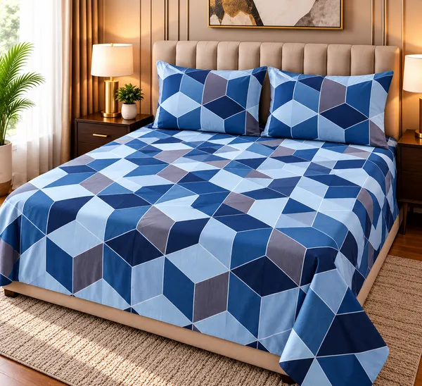 220_TC_Cotton_Blend_Bedsheet_|_Double_Size_Flat_Bedsheet_|_2_Pillow_Covers