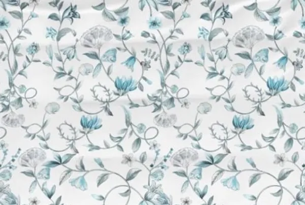 White_Floral_Print_Flat_Bedsheet