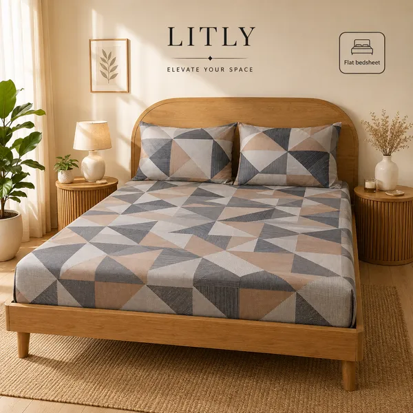Geometric_Print_Flat_Bedsheet