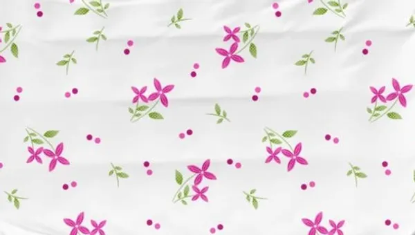 White_Floral_Print_Flat_Bedsheet