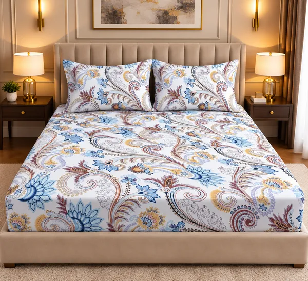 Premium_Cotton_Floral_Print_Elastic_Fitted_King_Bedsheet_with_2_Pillow_Covers_(72x78_Upto_8_Inches)_&_360_Degree_Elasticated