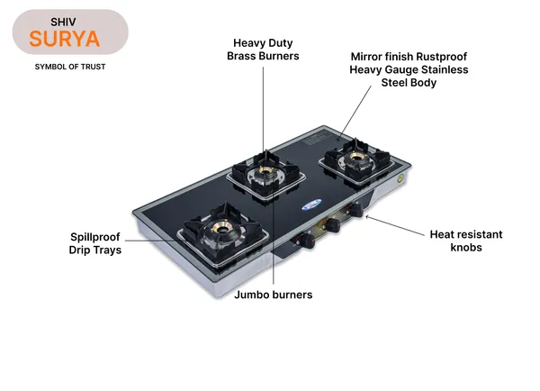Shiv_Surya_3_Burner_Gas_Stove_|_High_Power_Premium_Indian_Brass_Burner_|_Manual_Ignition_Cooktop_|_Isi_Certified_Toughened_Glass_Gas_Stove_|