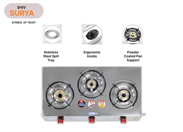 Shiv_Surya_3_Burner_Lpg_Gas_Stove_With_|_High_Efficiency_Burners_|_Stainless_Steel_Body_|_Heavy_Ms_Pan_Support_|_Manual_Ignition_|_Isi_Certified_|