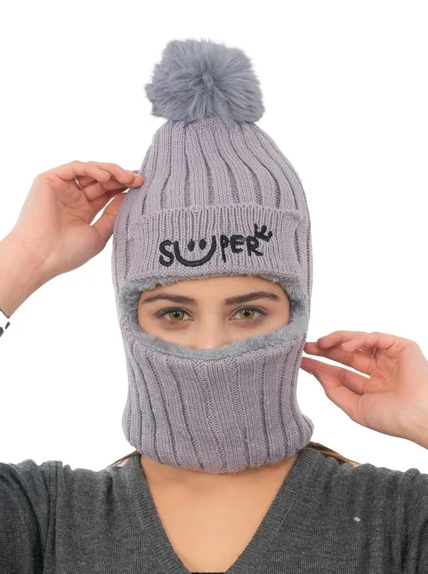 Women_Woolen_Monkey_Cap_With_Neck_Warmer
