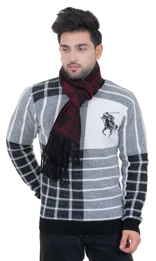 Checkered_Woolen_Acrylic_Muffler
