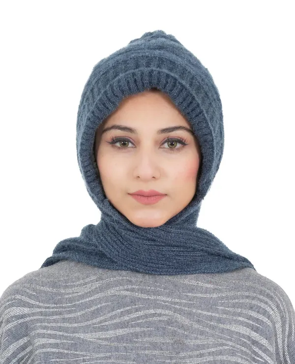 Women_Woolen_Muffler_Cap_With_Attached_Scarf
