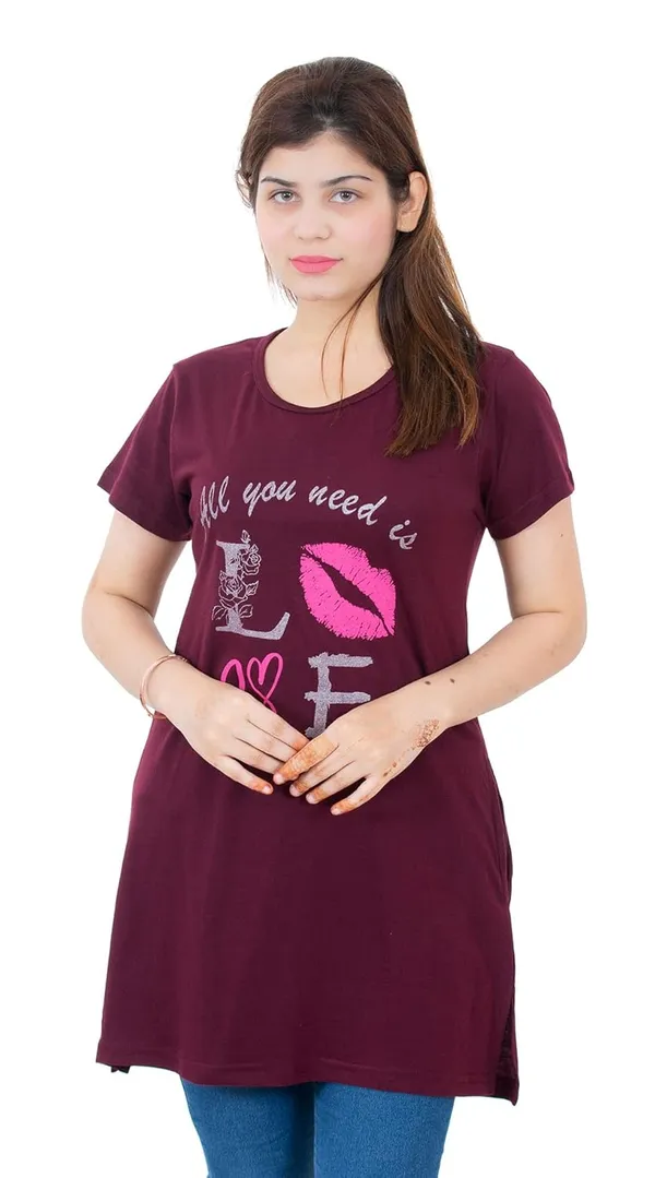 Women_S_Cotton_Round_Neck_T_Shirt_With_Pocket
