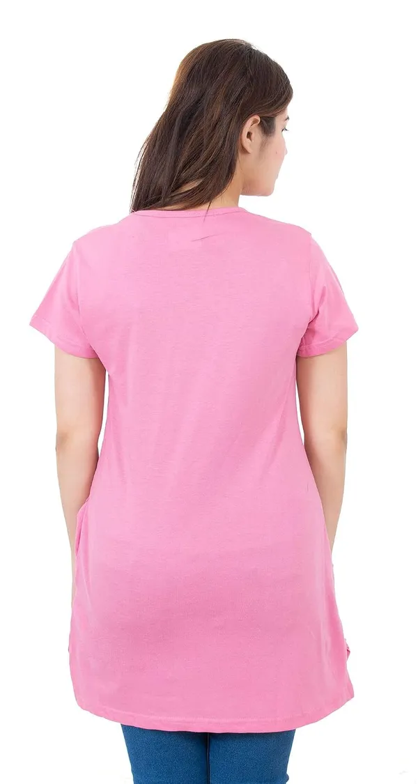 Women_S_Cotton_Round_Neck_T_Shirt_With_Pocket