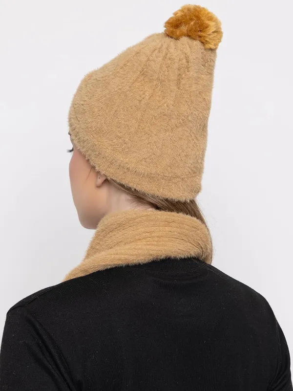 Women_Winter_Woolen_Cap_And_Muffler_Set