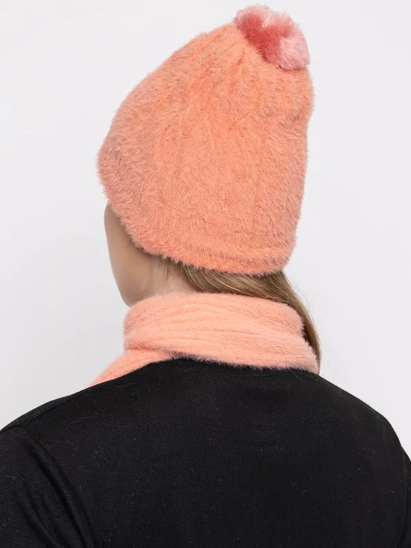 Women_Winter_Woolen_Cap_And_Muffler_Set