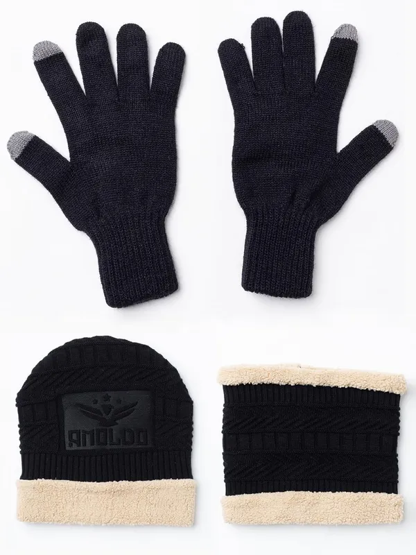 Woolen_Knit_Beanie_Hat_Neck_Warmer_And_Gloves_Set_With_Fur_Lining