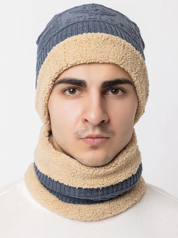 Woolen_Knit_Beanie_And_Neck_Warmer_Set