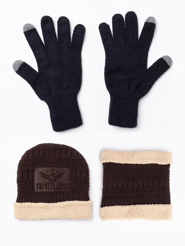 Woolen_Knit_Beanie_Neck_Warmer_And_Gloves_Set_With_Fur_Lining