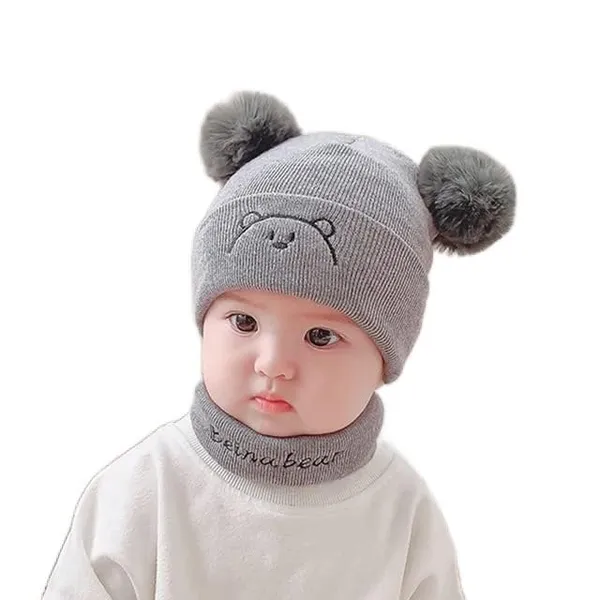 Kids_Winter_Beanie_Cap_With_Neck_Scarf_Set