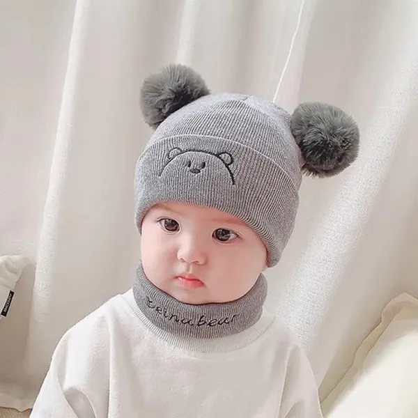 Kids_Winter_Beanie_Cap_With_Neck_Scarf_Set