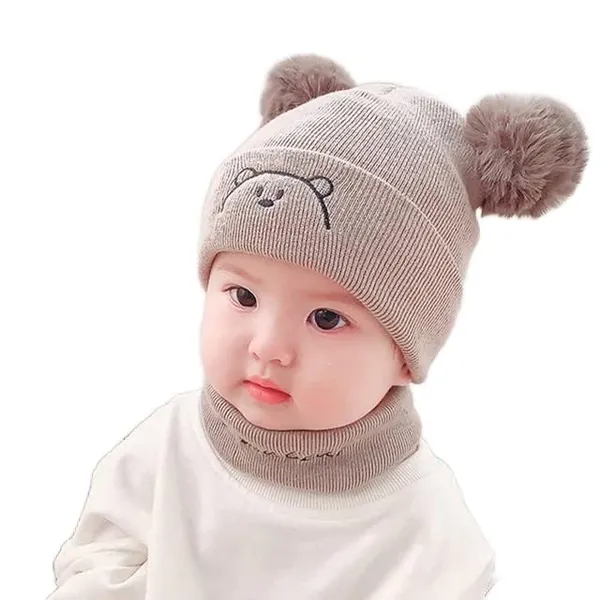 Kids_Winter_Beanie_Cap_With_Neck_Scarf_Set