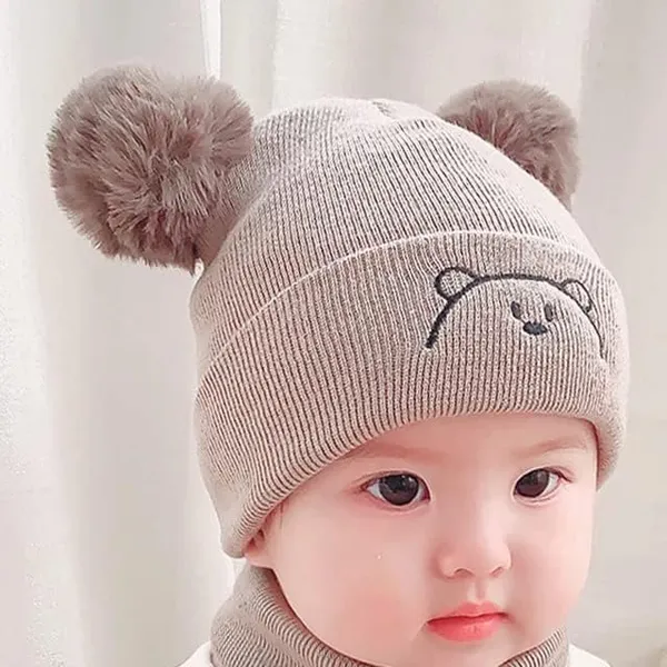 Kids_Winter_Beanie_Cap_With_Neck_Scarf_Set