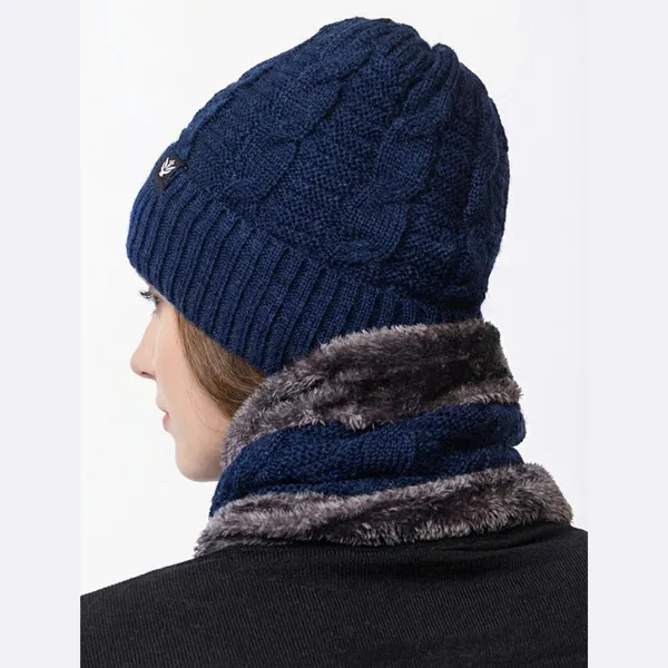 Woolen_Knit_Beanie_And_Neck_Warmer_Set_With_Fur_Lining