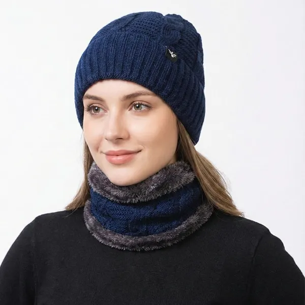 Woolen_Knit_Beanie_And_Neck_Warmer_Set_With_Fur_Lining