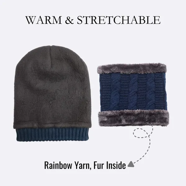 Woolen_Knit_Beanie_And_Neck_Warmer_Set_With_Fur_Lining