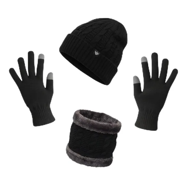 Knit_Beanie_Cap_And_Neck_Warmer_Set_With_Fur_Lining