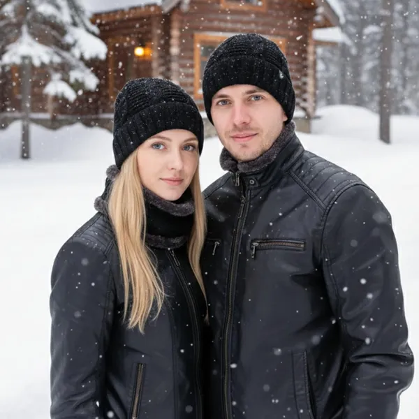 Knit_Beanie_Cap_And_Neck_Warmer_Set_With_Fur_Lining